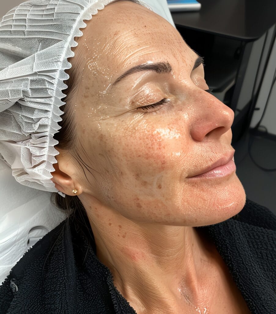 Hyaluronic acid (Profhilo) 2 Antes del tratamiento con Hyaluronic Acid Profhilo mostrando piel deshidratada y pérdida de elasticidad facial