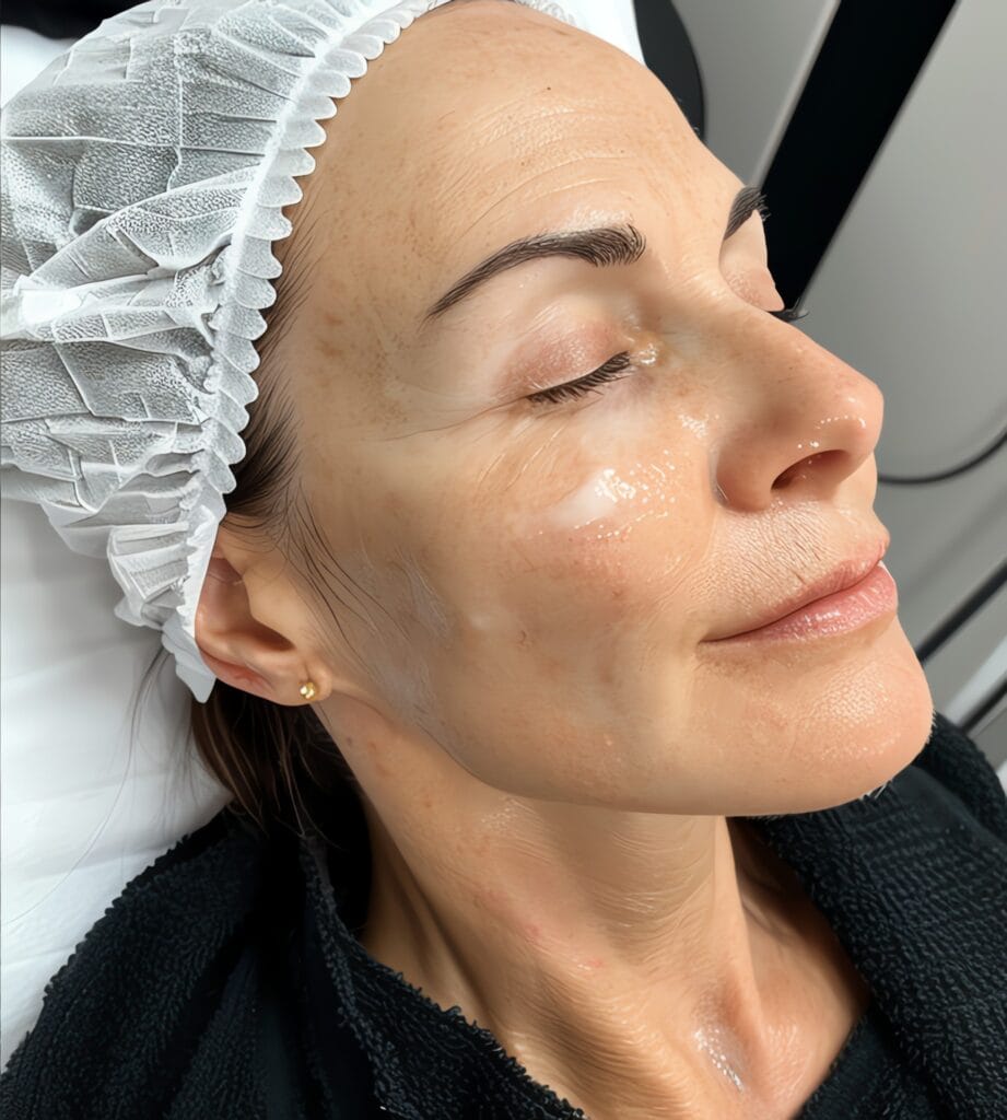 Hyaluronic acid (Profhilo) 3 Resultado después de Hyaluronic Acid Profhilo mostrando piel facial más luminosa, uniforme y rejuvenecida